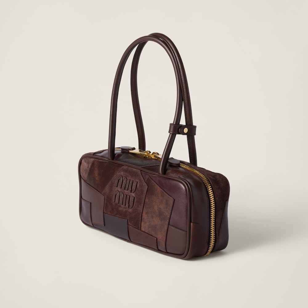 Beau  leather patchwork bag