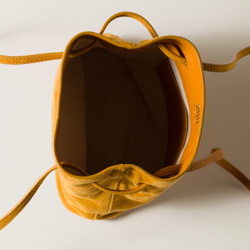 Suede pouch