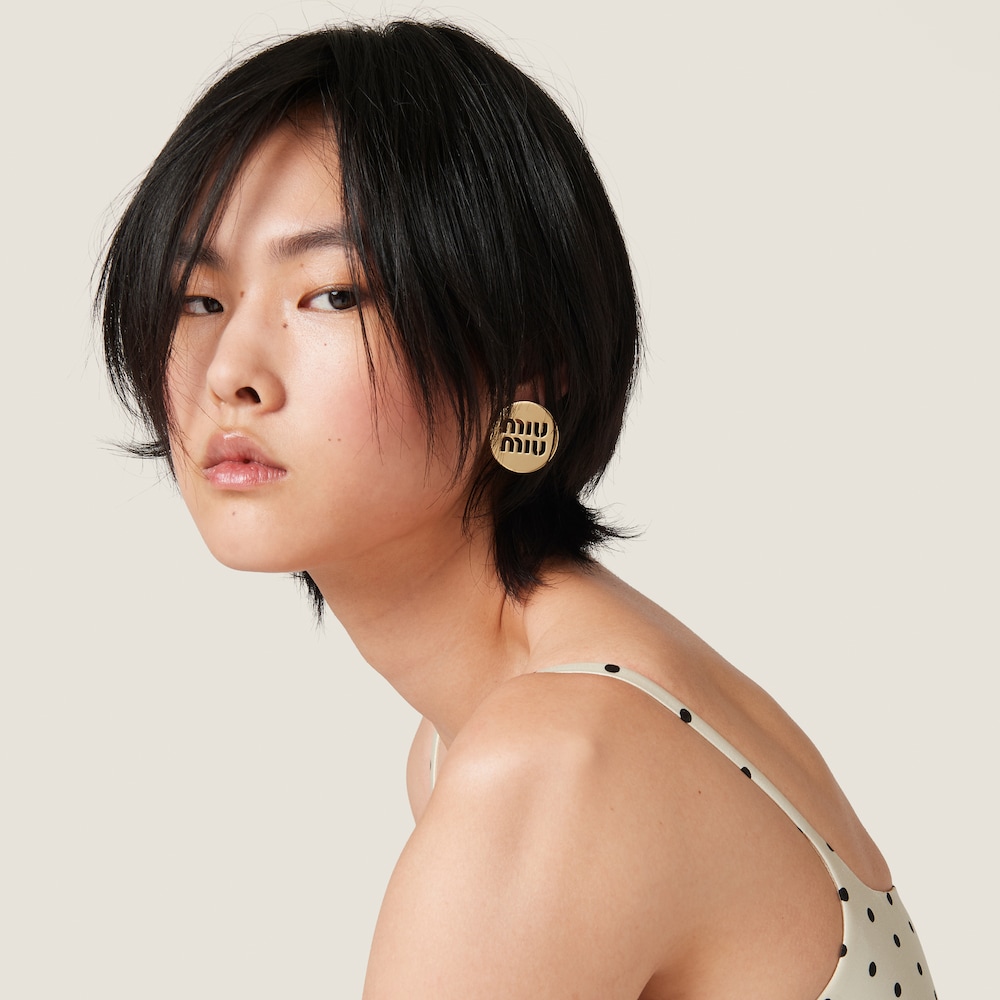Miu Logo earrings