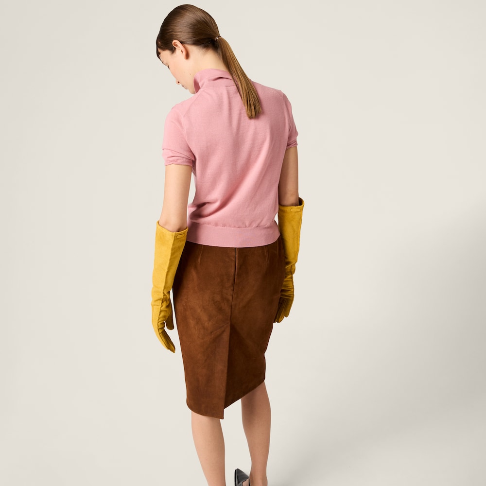 Silk and cashmere polo shirt