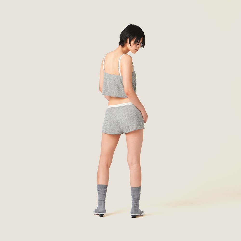 Cashmere and silk shorts