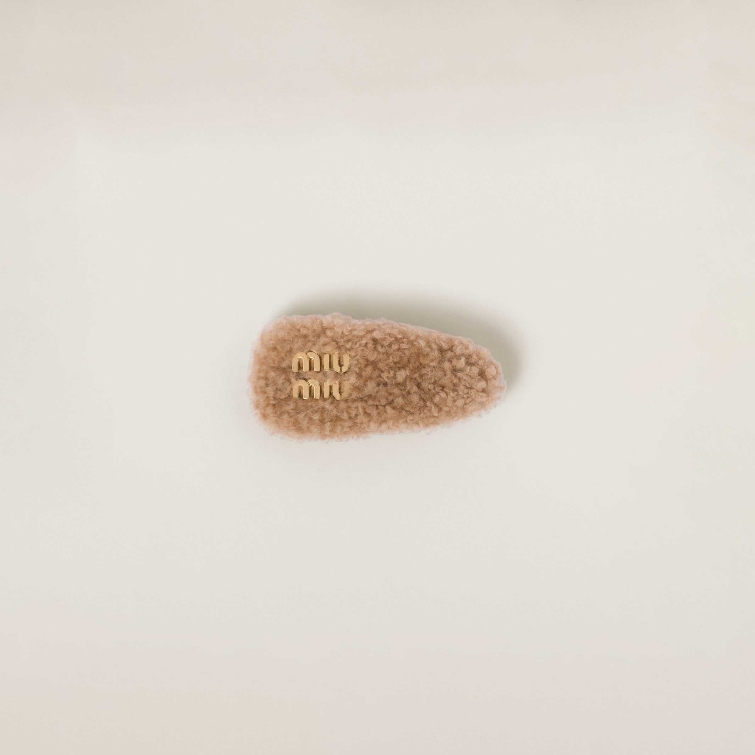 Shearling hair clip