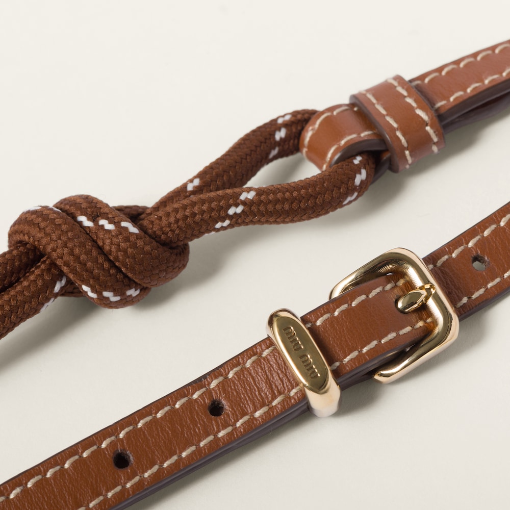 Leather anklet