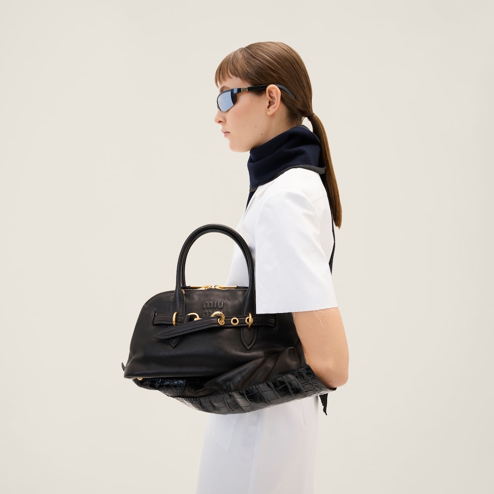Poplin and jersey dress