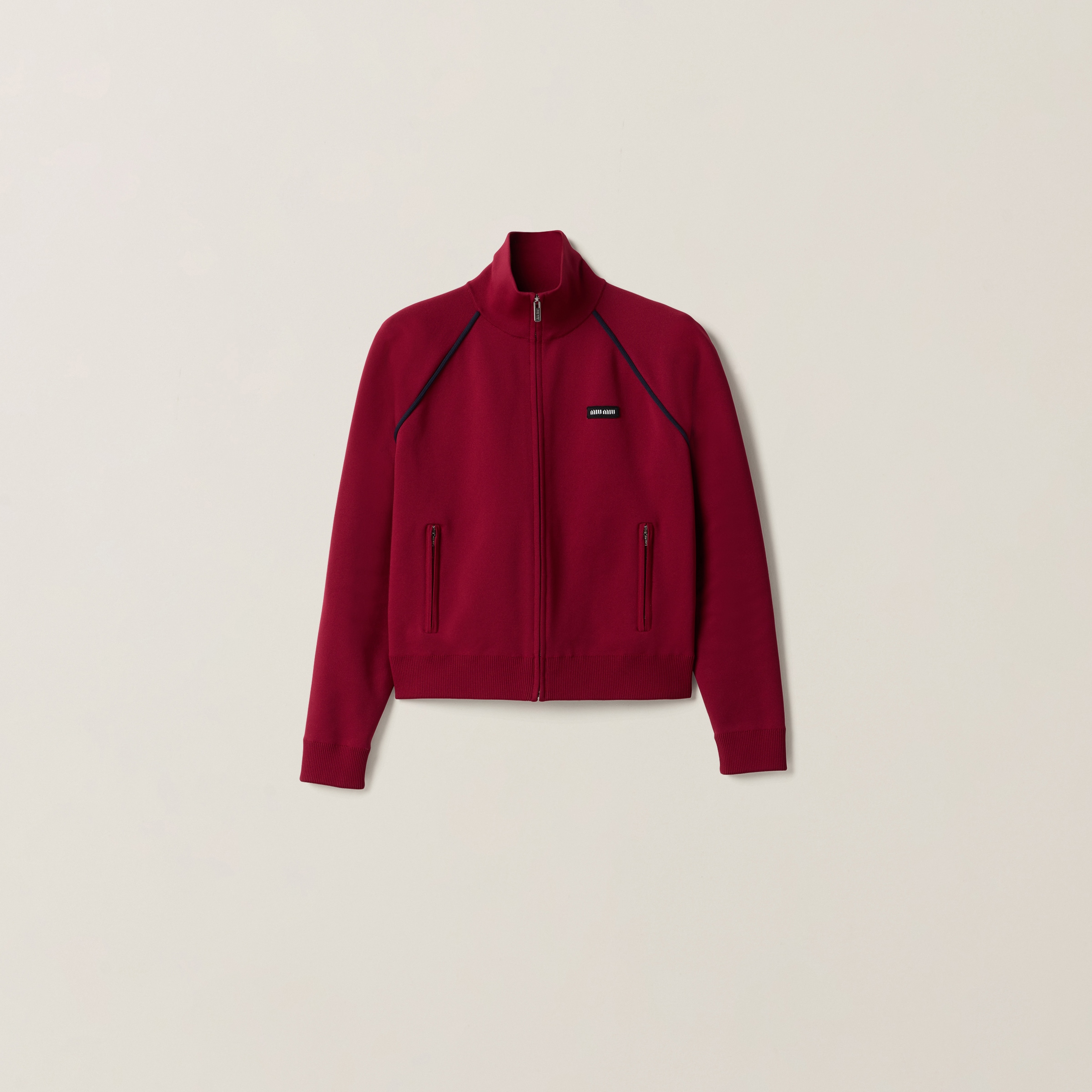 Technical yarn zipper cardigan