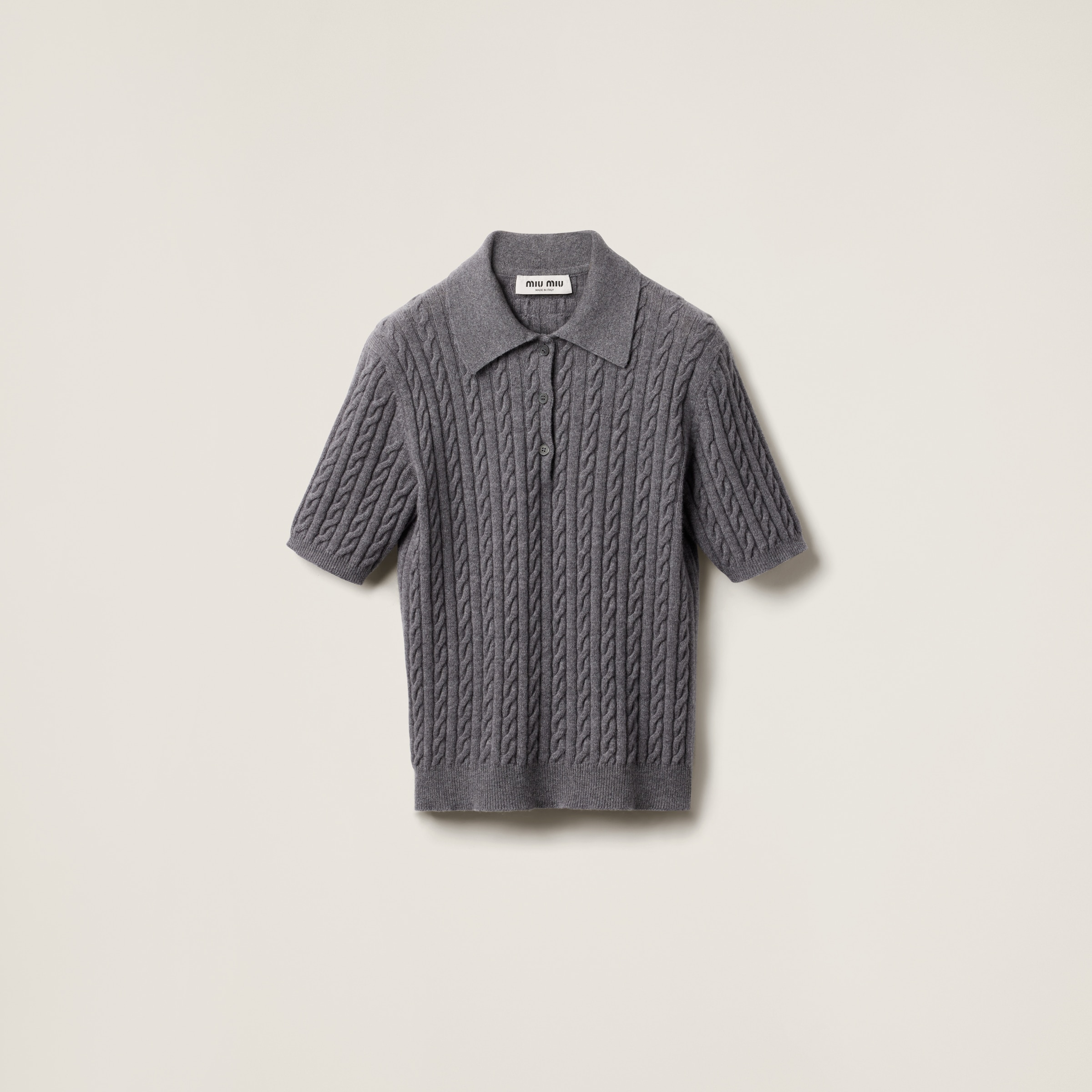 Cashmere polo shirt