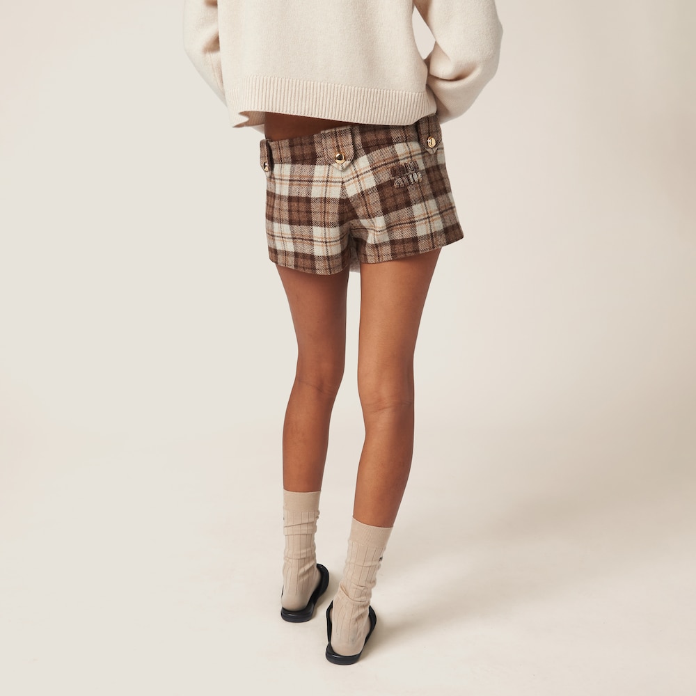Checked shorts