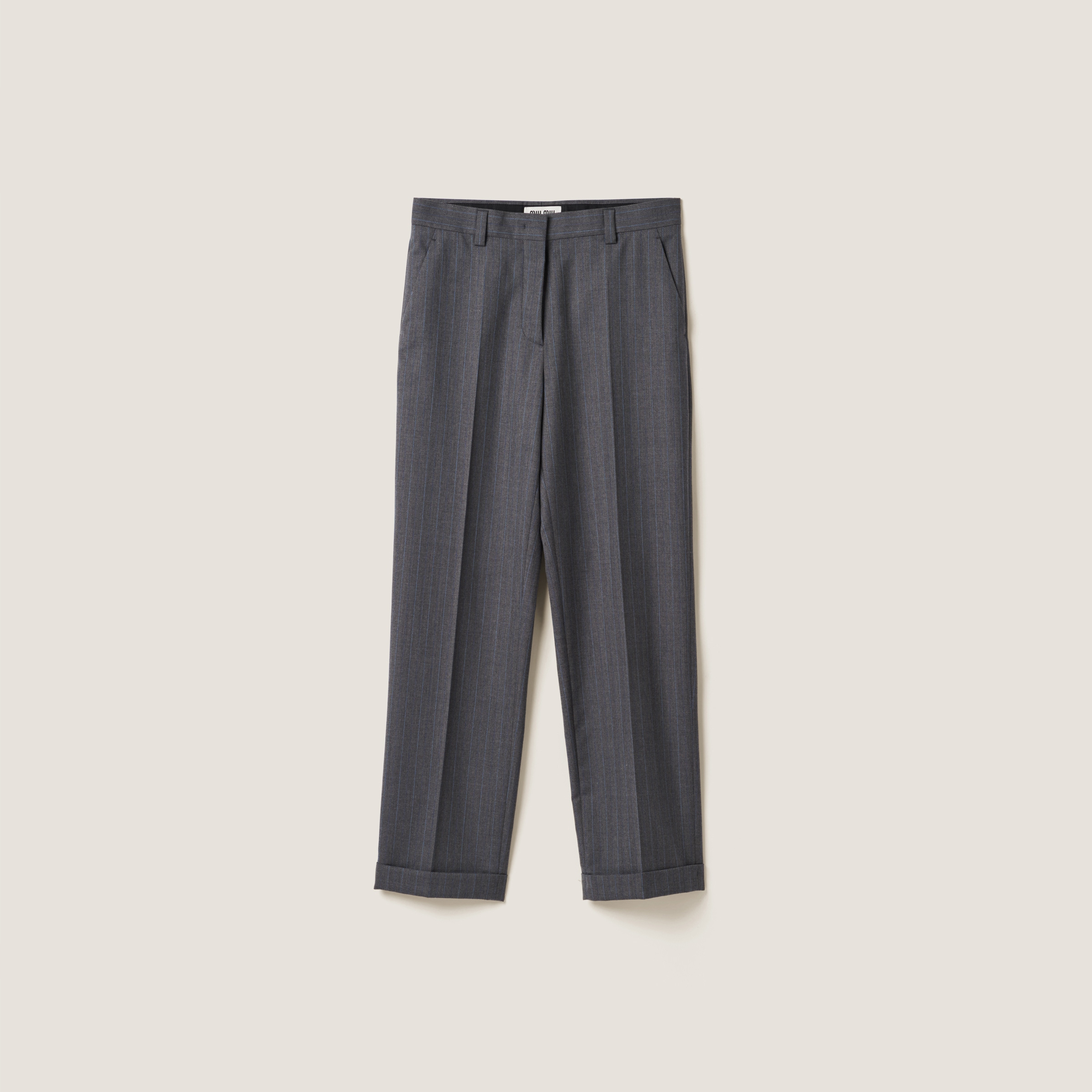 Pinstriped pants