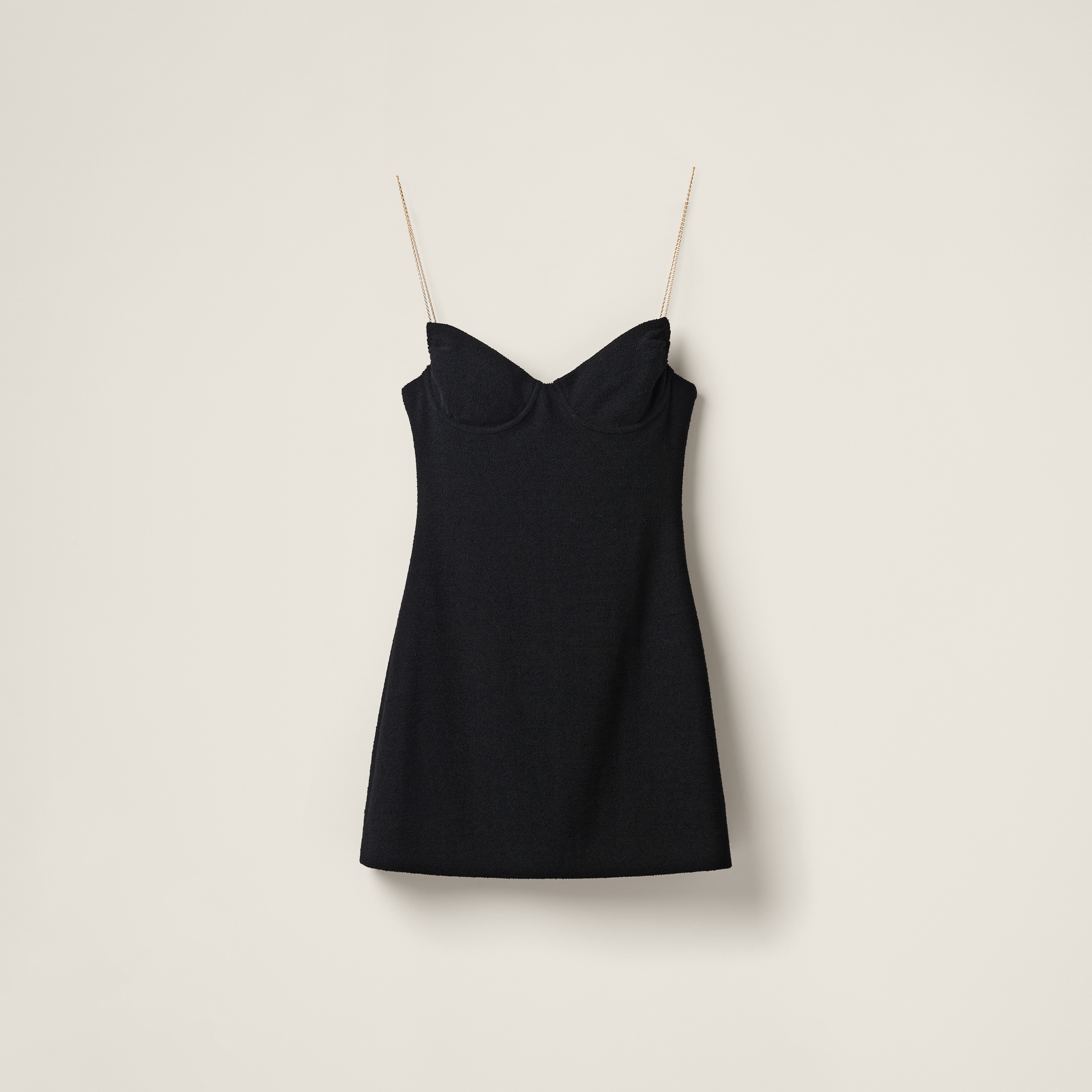Stretch bouclé mini-dress