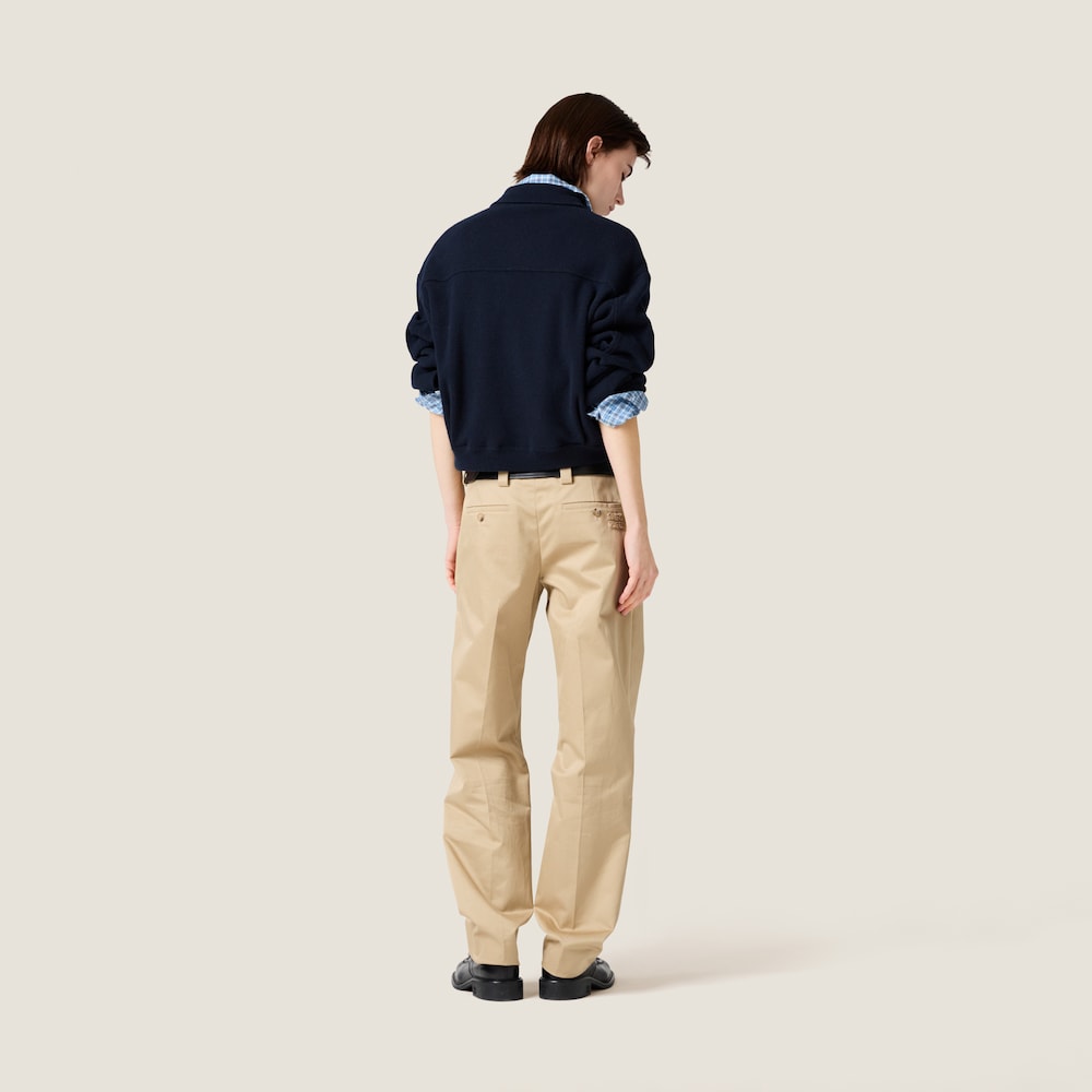 Wool and cashmere blouson jacket