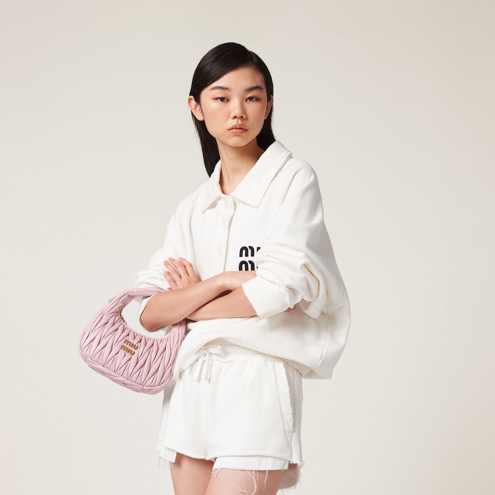 Embroidered cotton shorts
