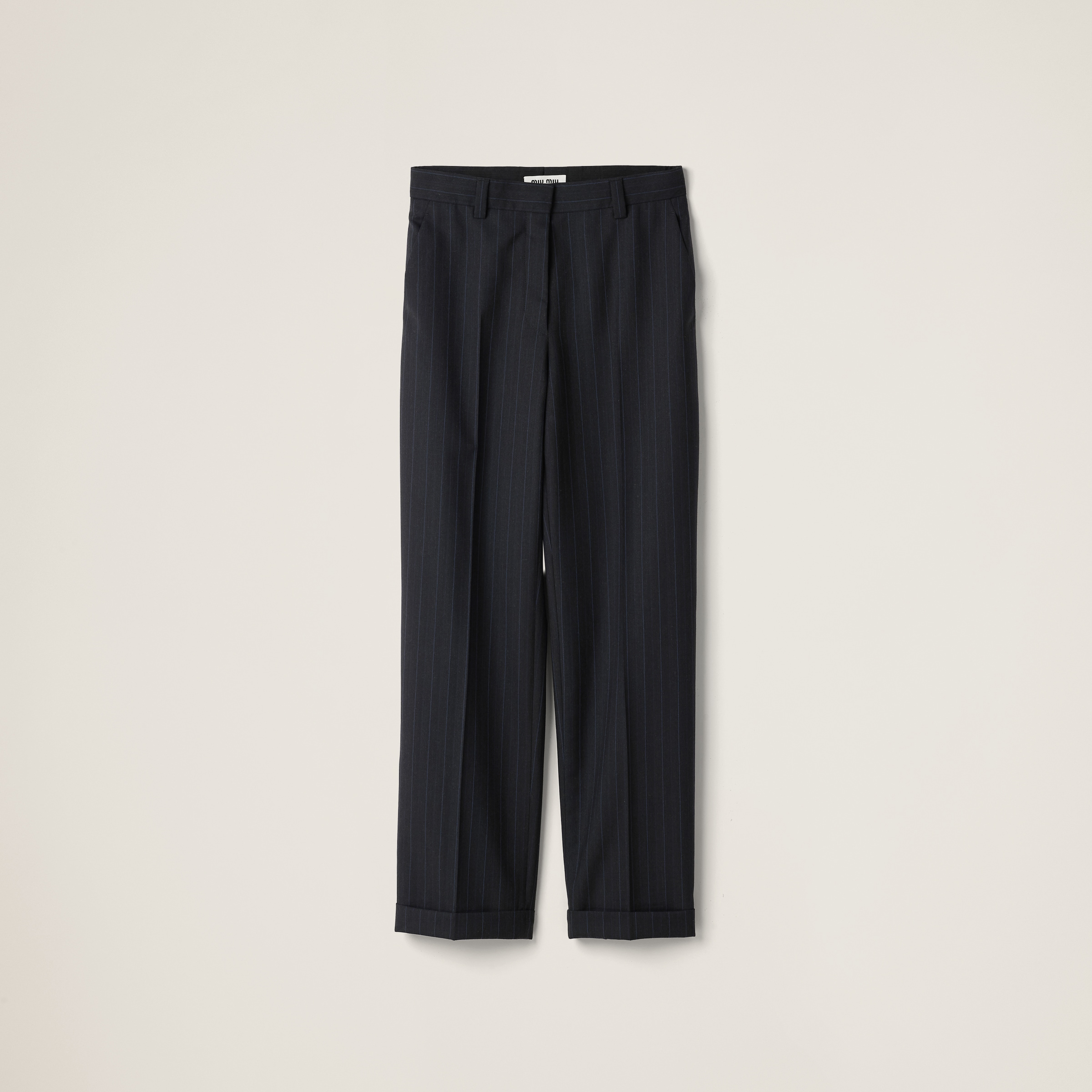 Pinstriped pants
