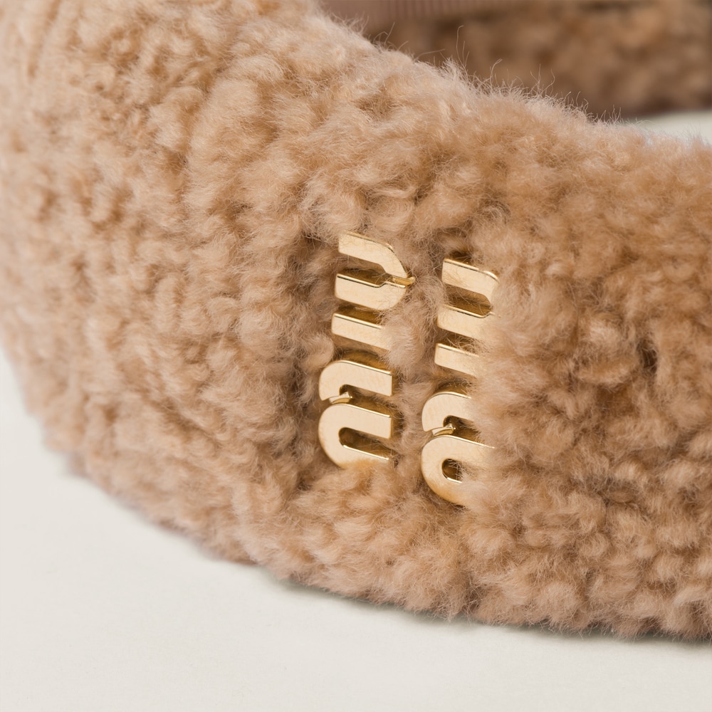 Shearling headband