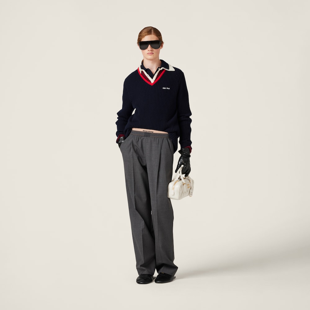 Superfine wool pants