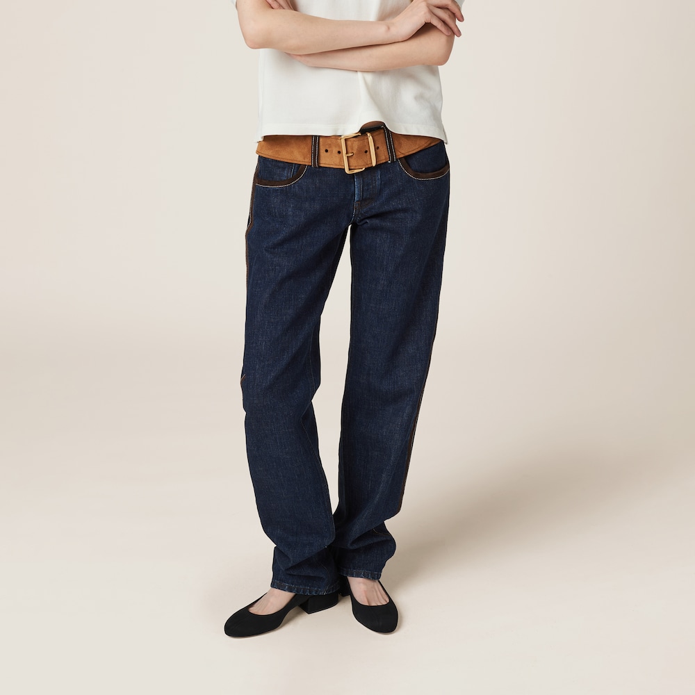 Five-pocket denim jeans