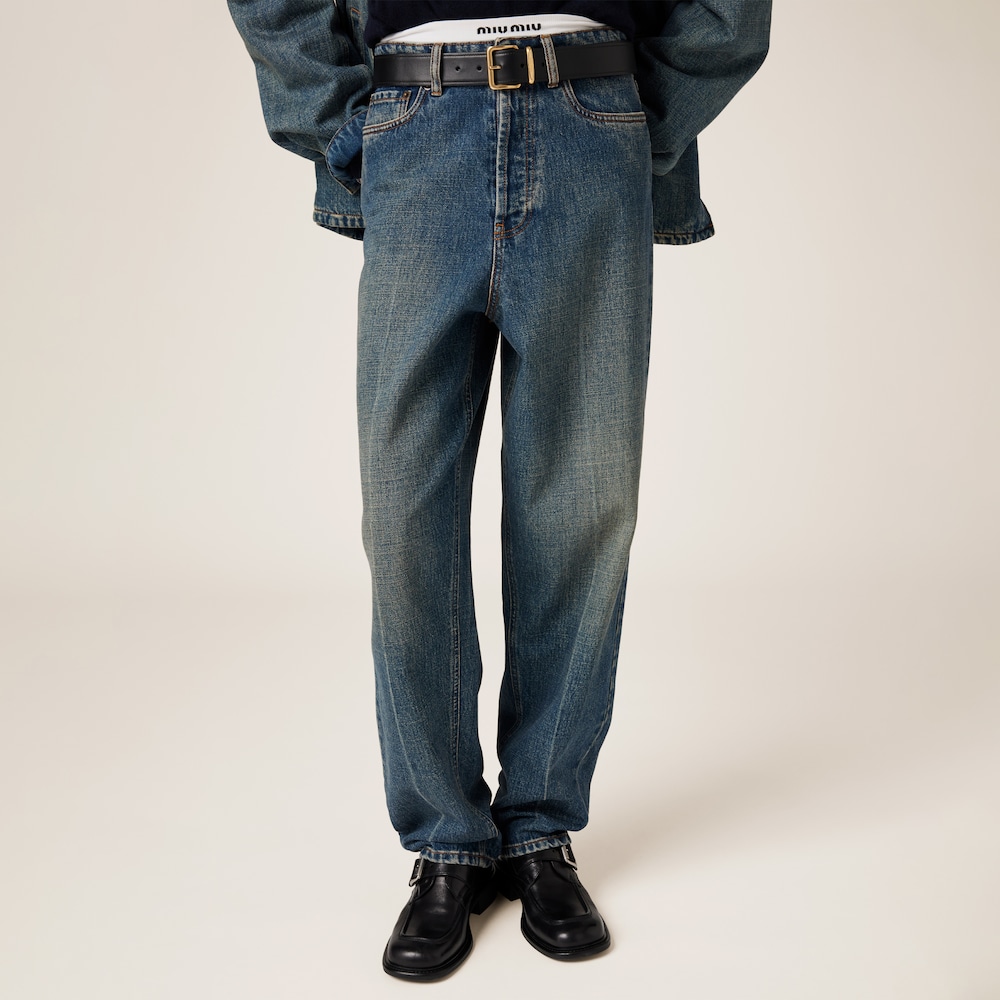 Denim five-pocket jeans