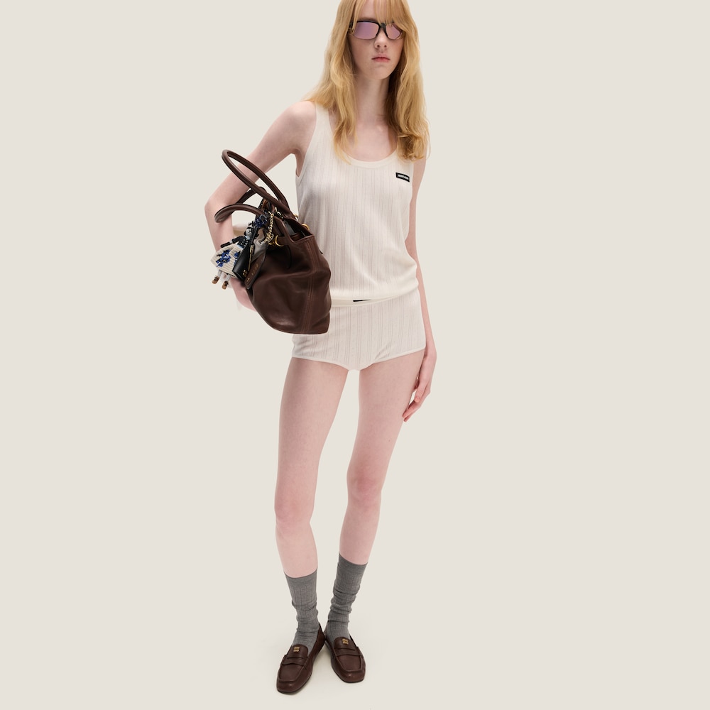 Cashmere and silk shorts