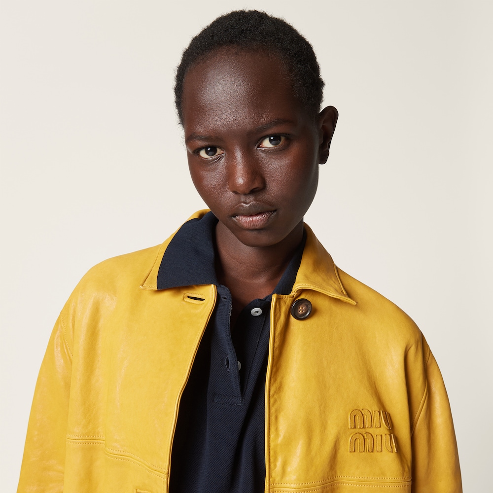 Nappa leather coat