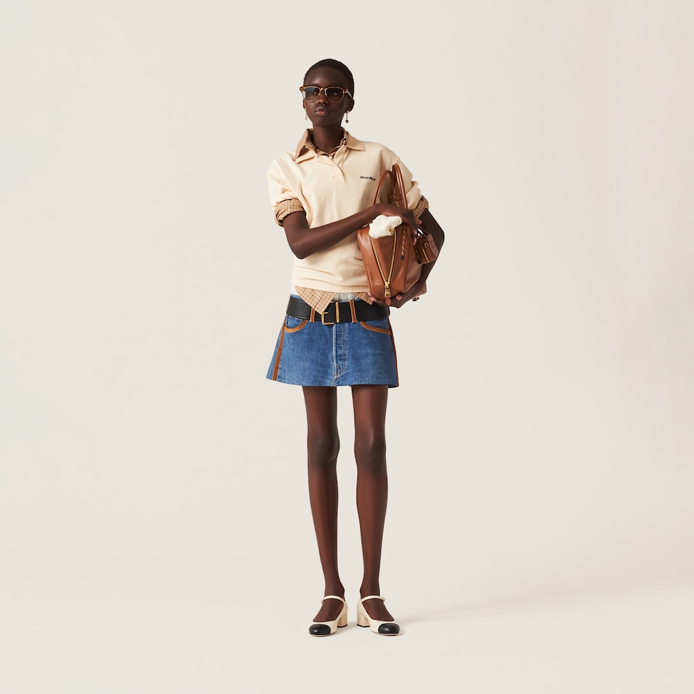 Denim miniskirt