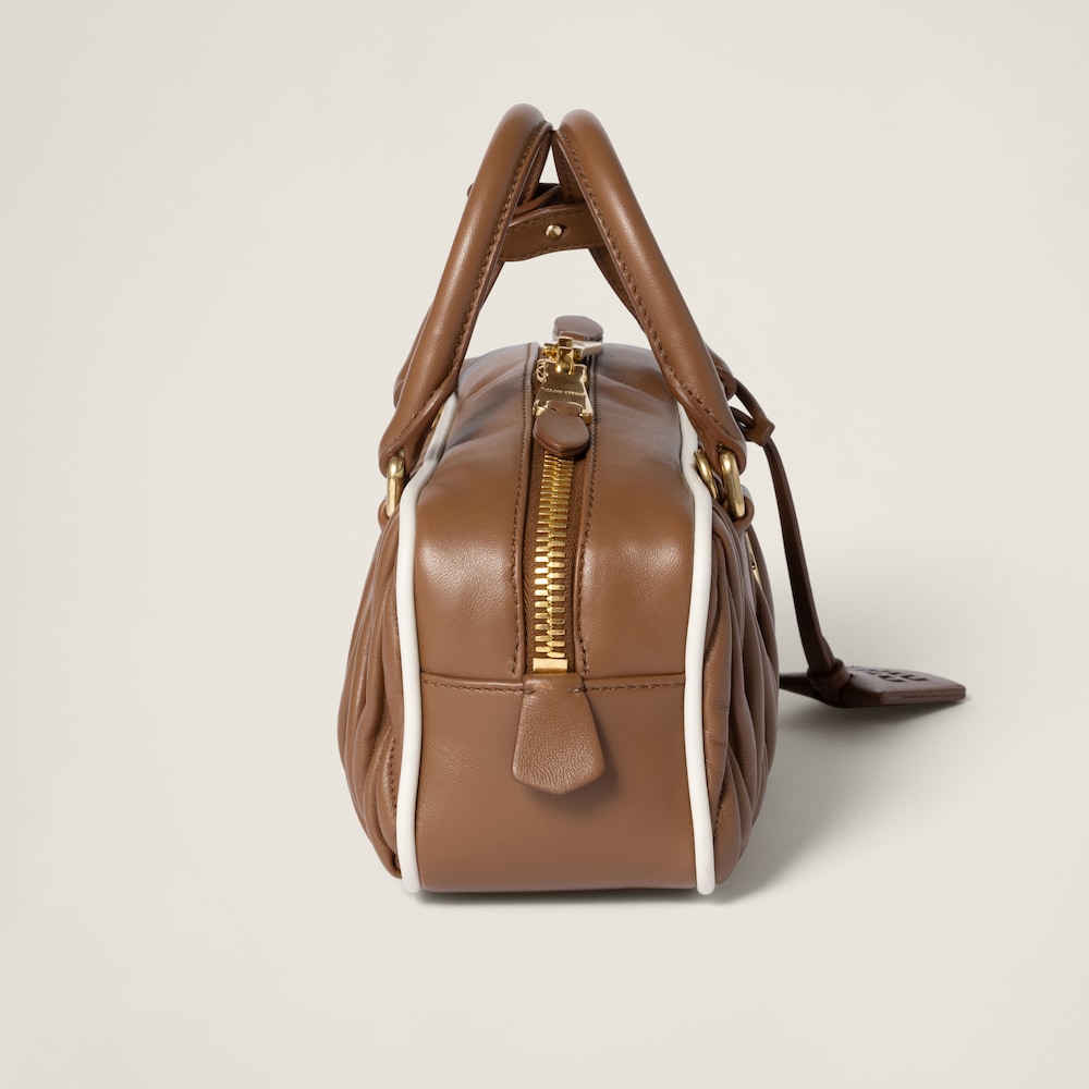 Arcadie matelassé nappa leather bag
