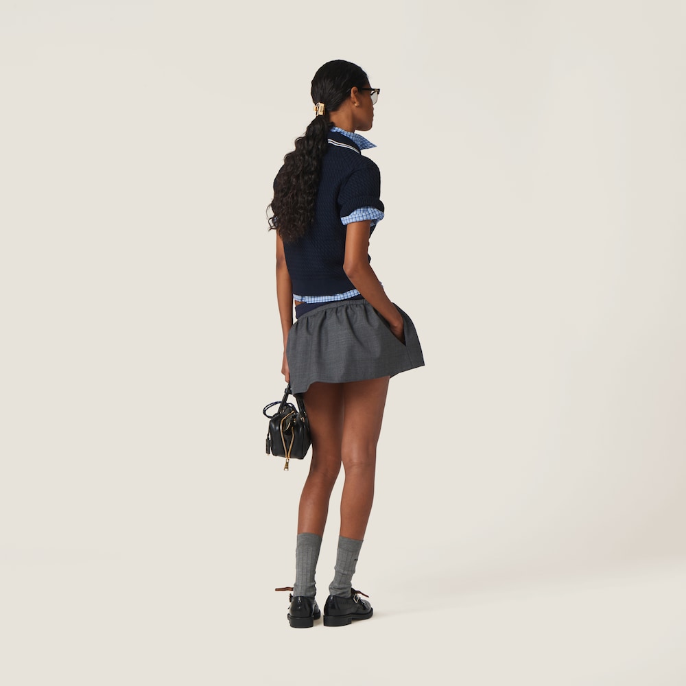 Prince of Wales check miniskirt