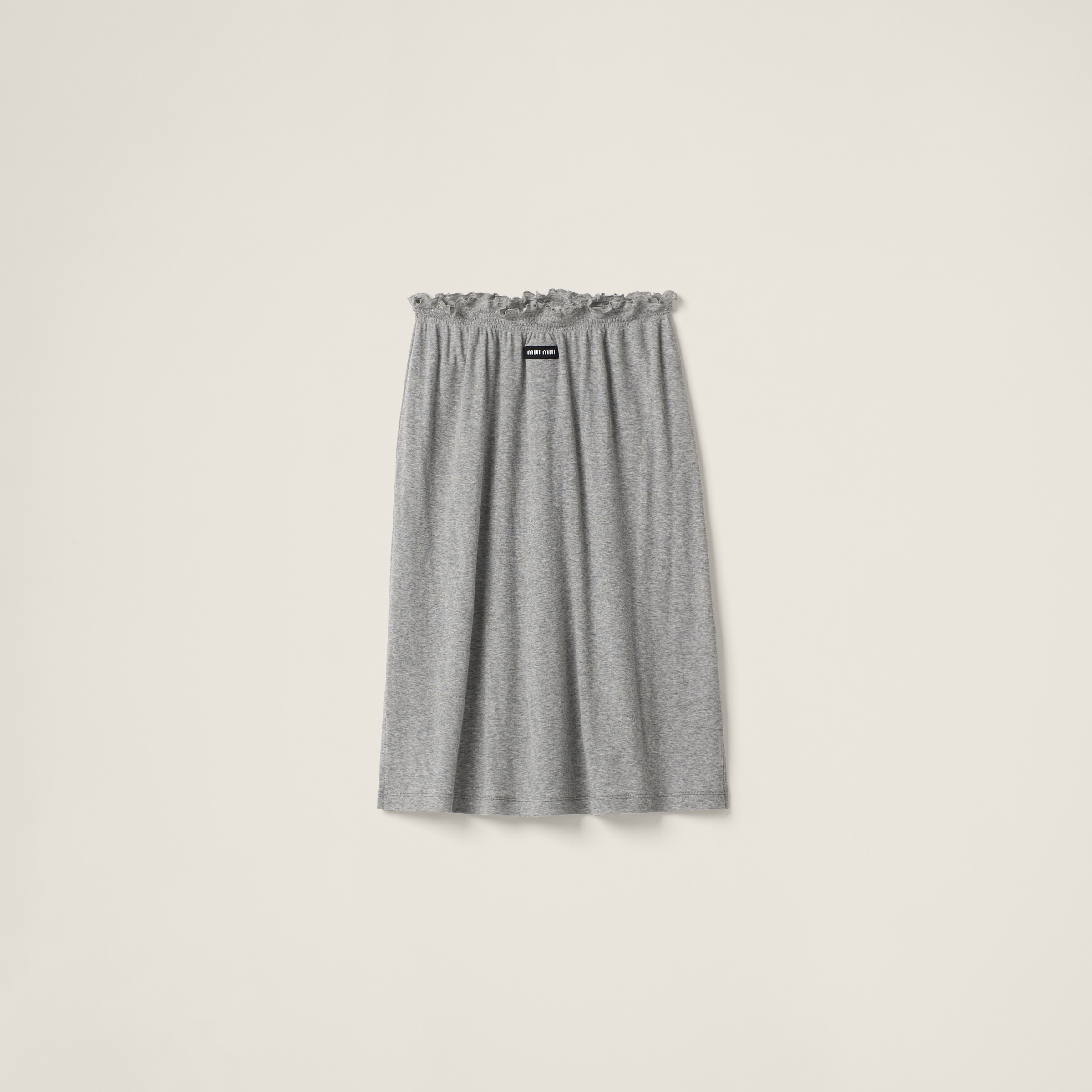 Ribbed jersey skirt