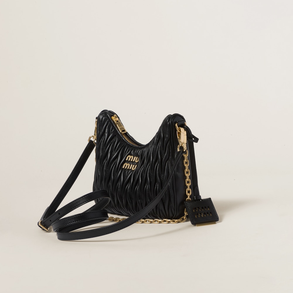 Matelassé nappa leather shoulder bag