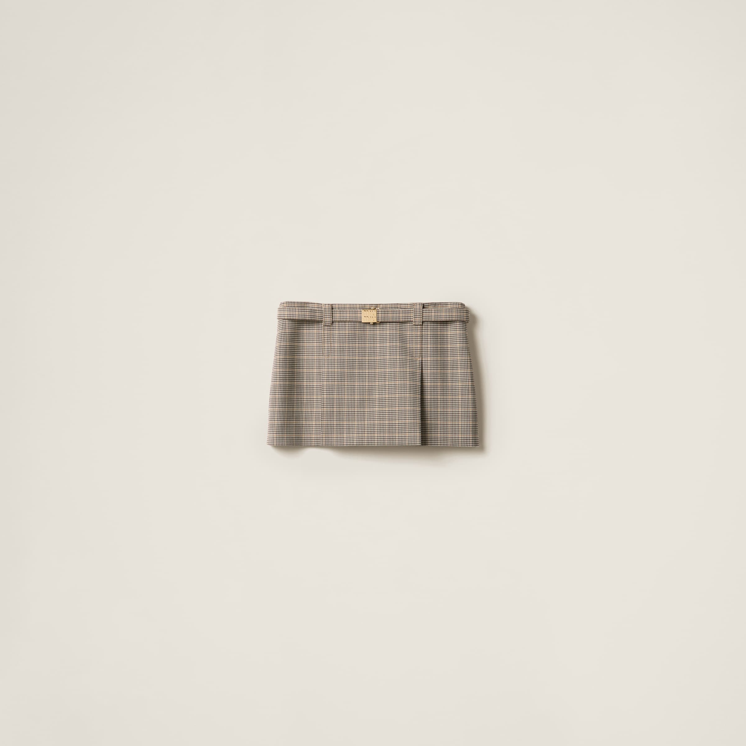 Checked miniskirt