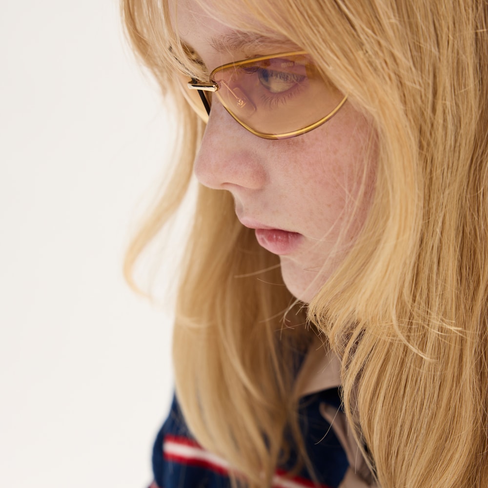 Striped viscose polo shirt