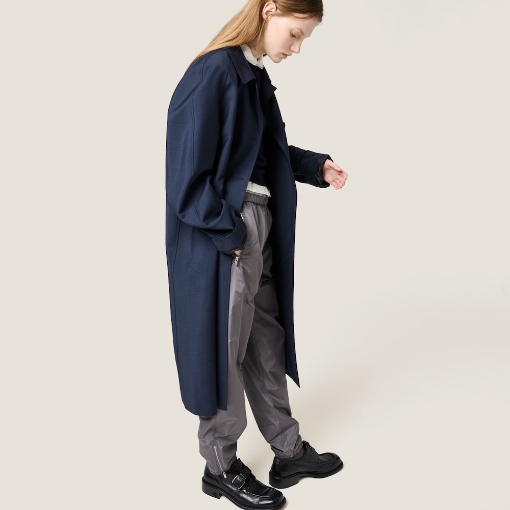 Technical silk joggers