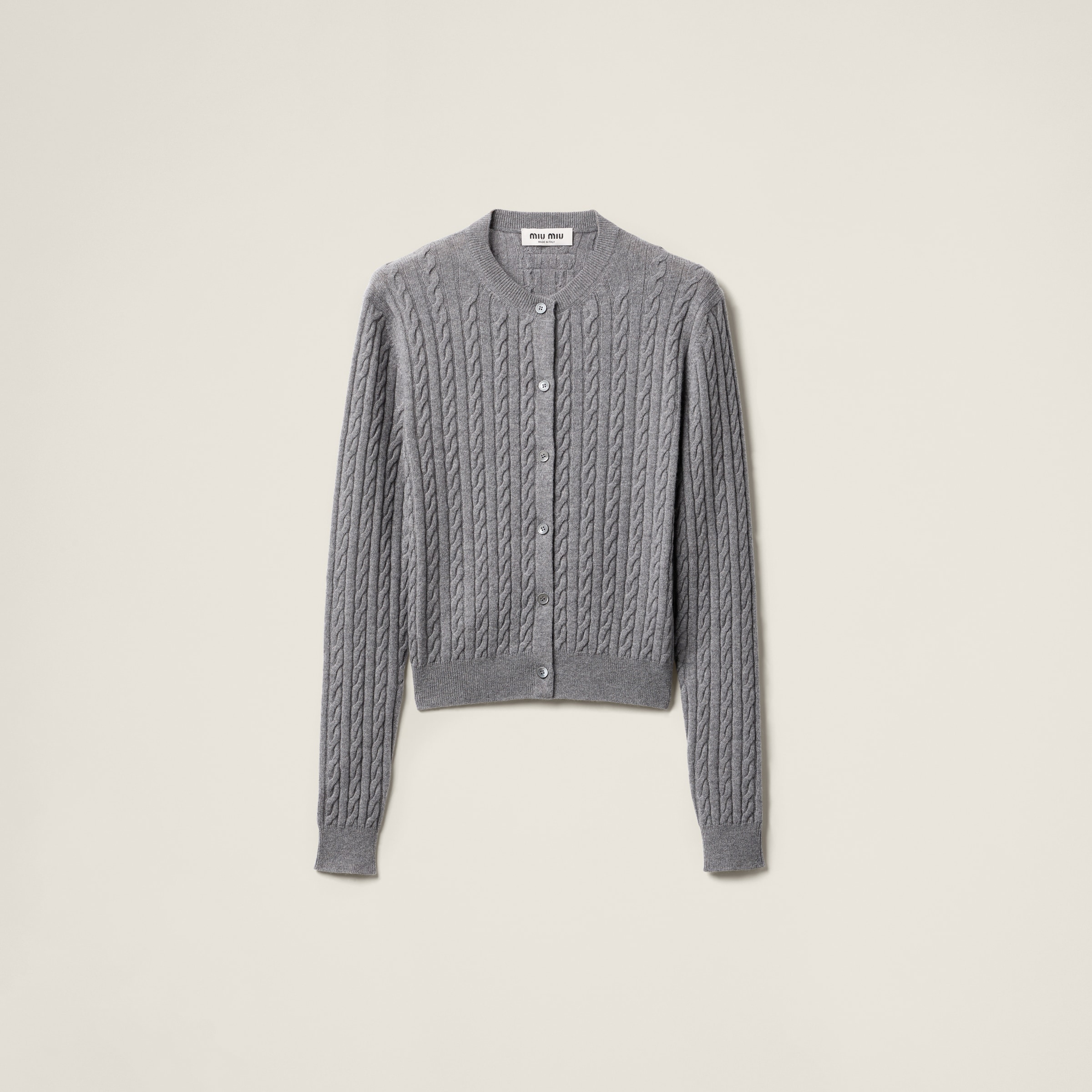 Cashmere knit cardigan