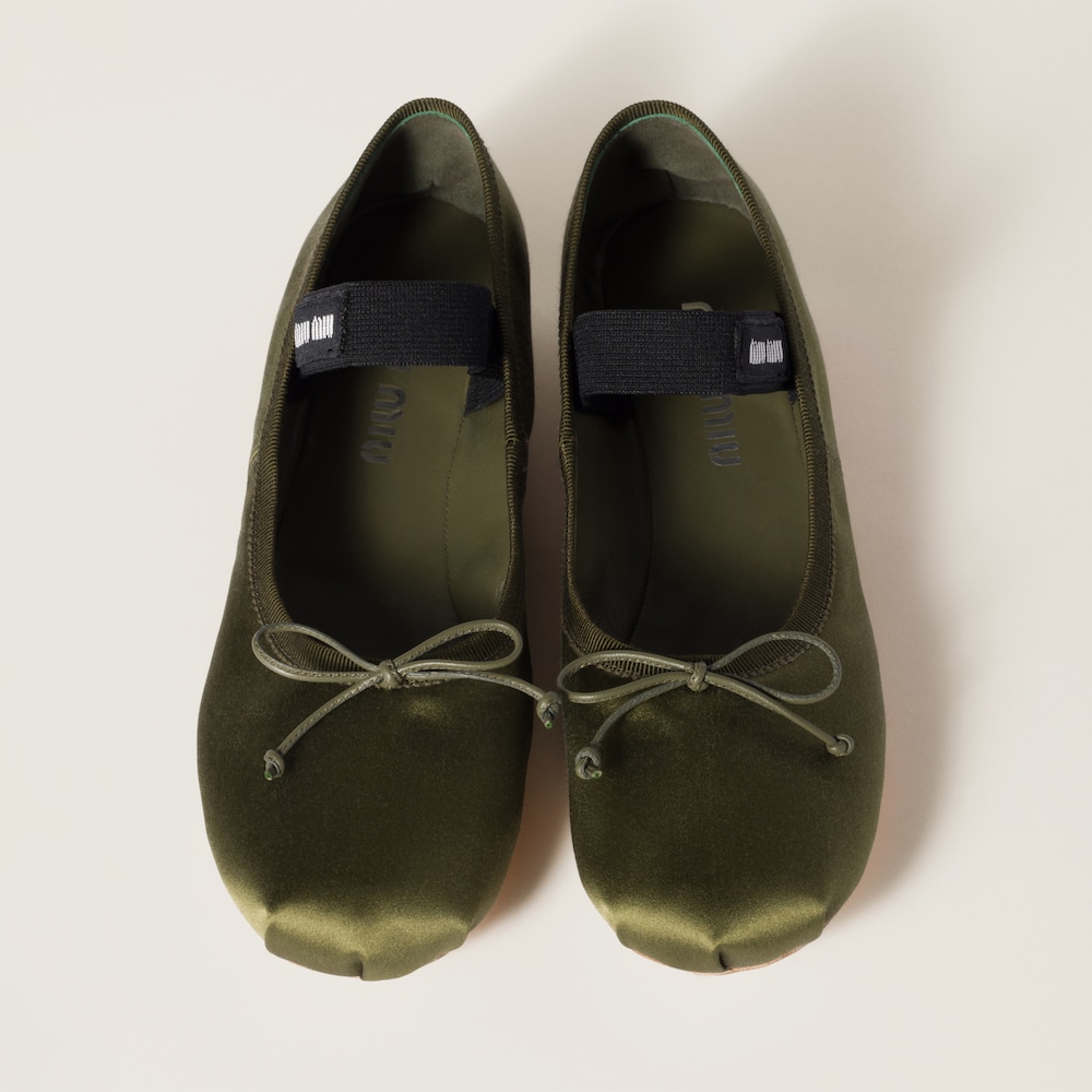 Satin ballerinas