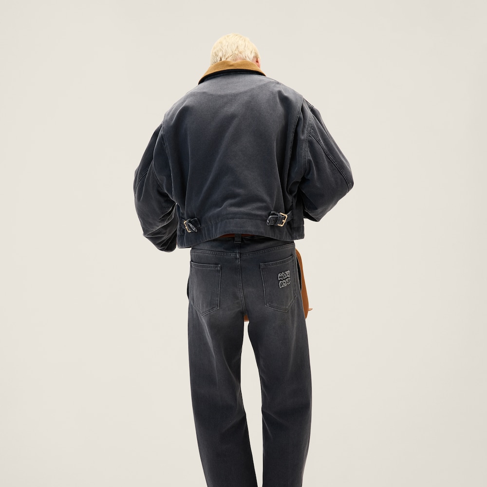Drill blouson jacket