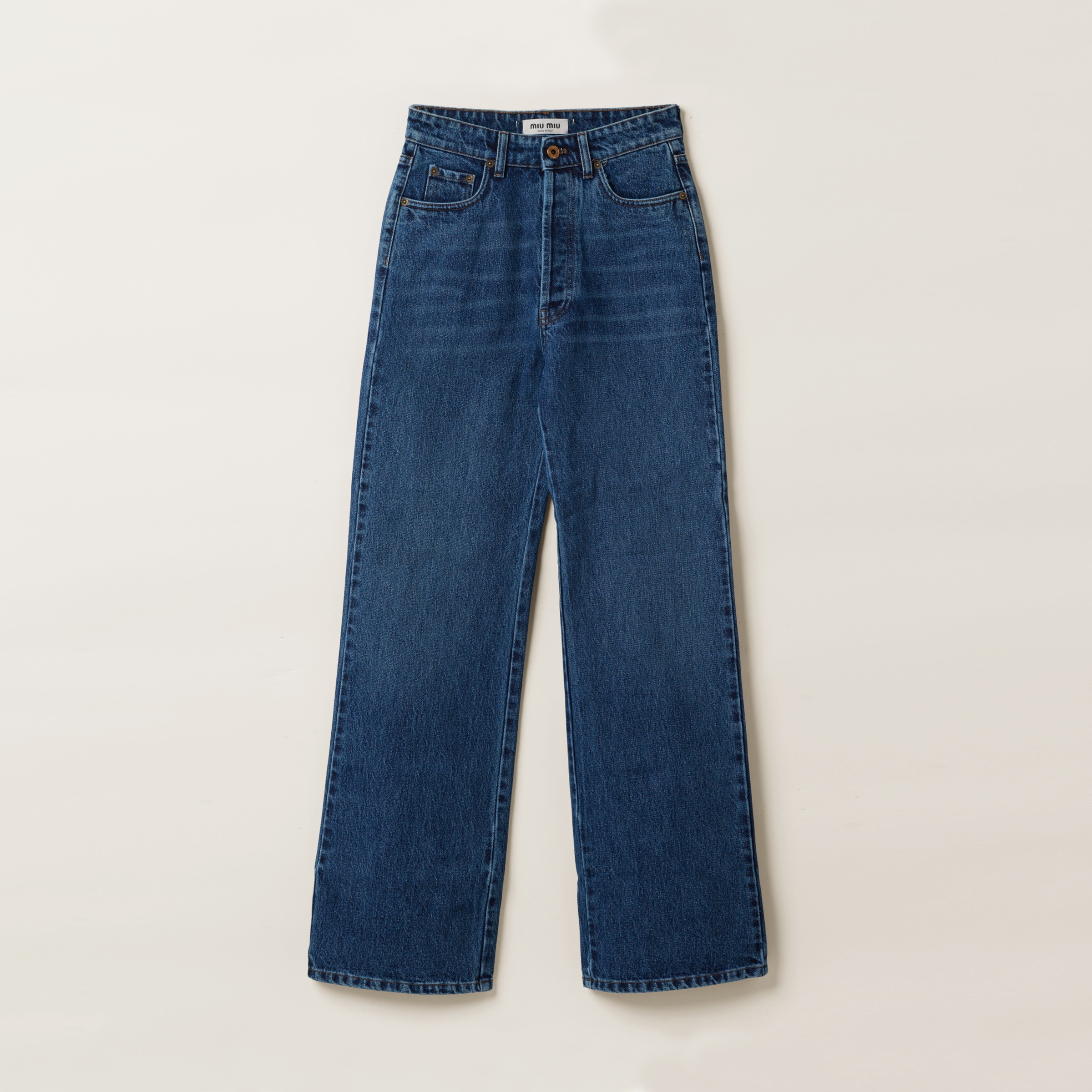 Flared denim jeans