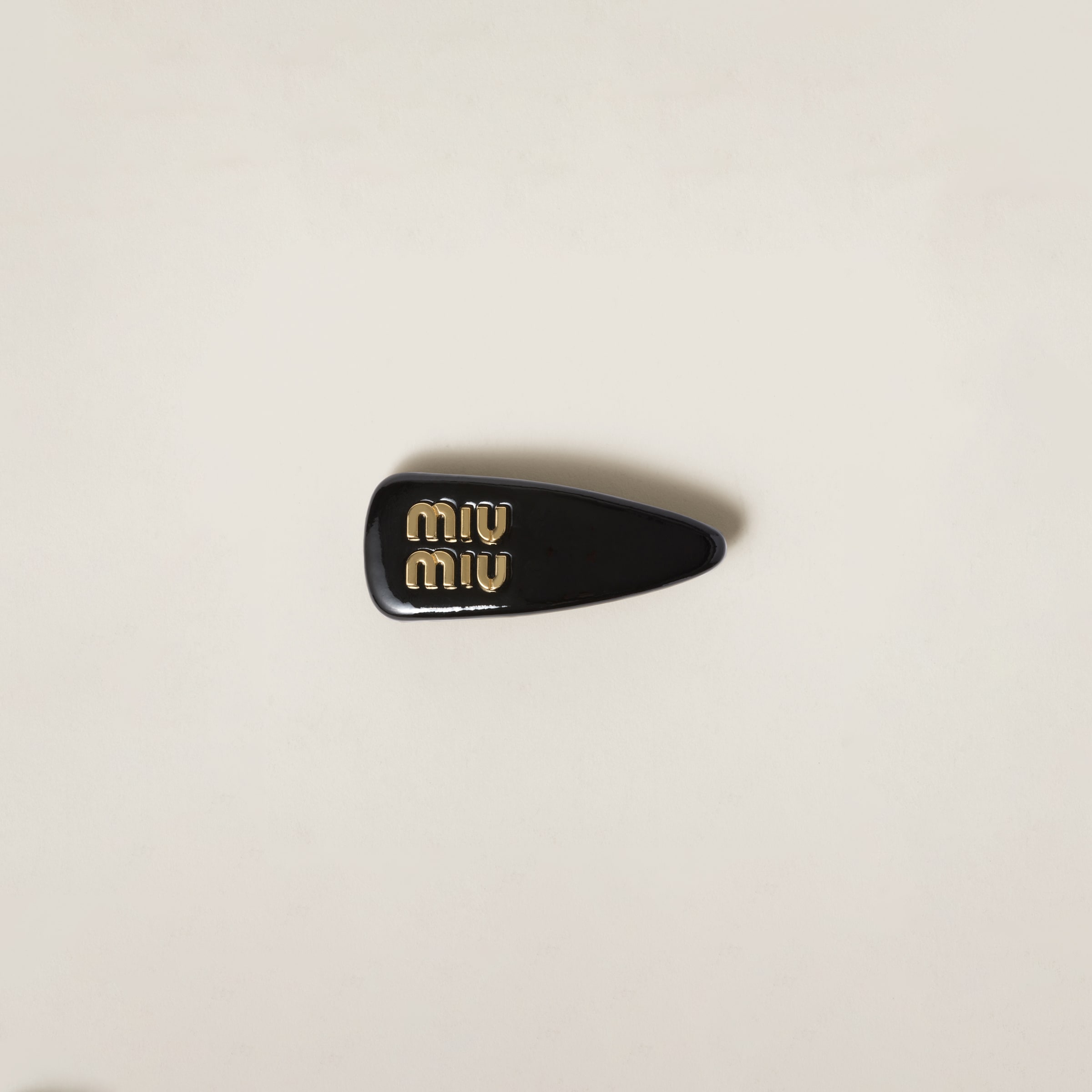 Patent leather hair clip