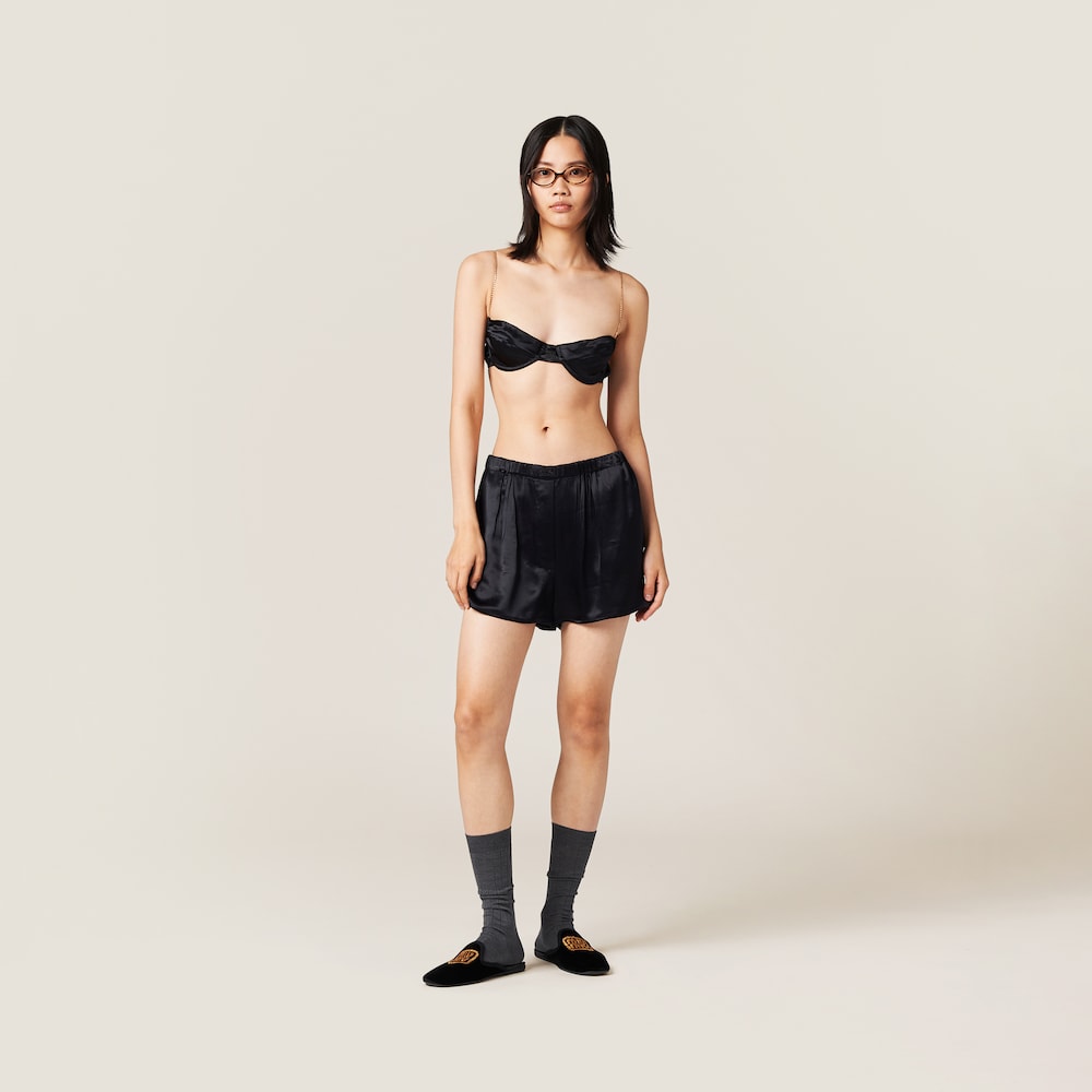 Satin boxer shorts