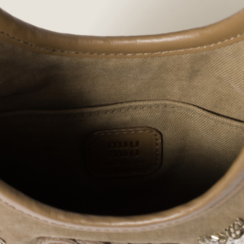 IVY embroidered gabardine bag