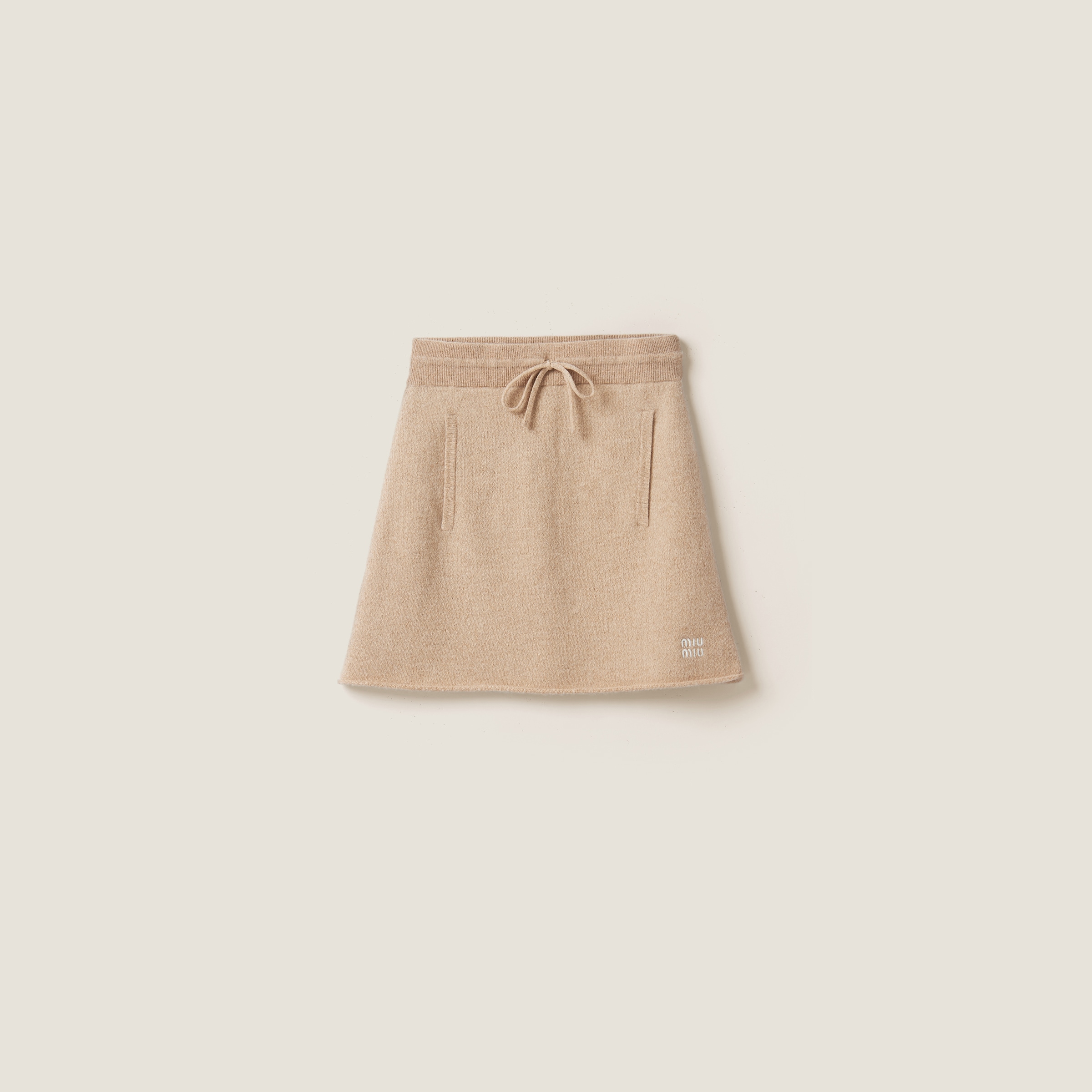 Wool and cashmere skirt