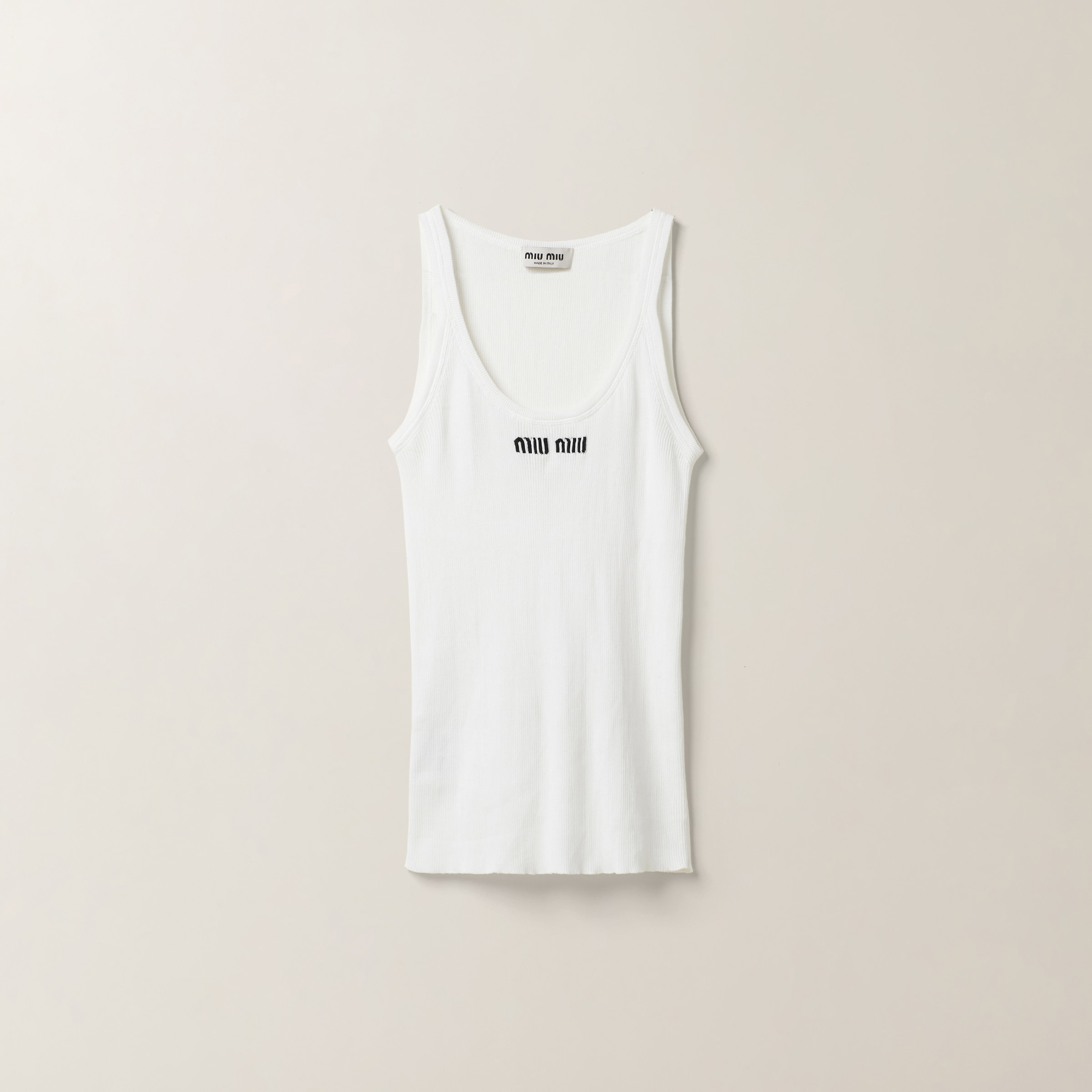 Cotton knit tank top