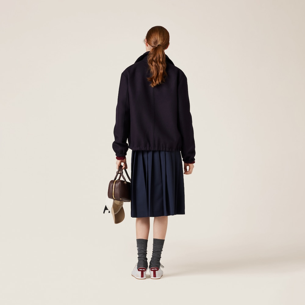 Wool blouson jacket