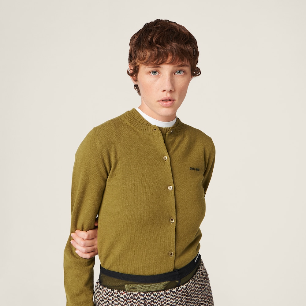 Cashmere knit cardigan