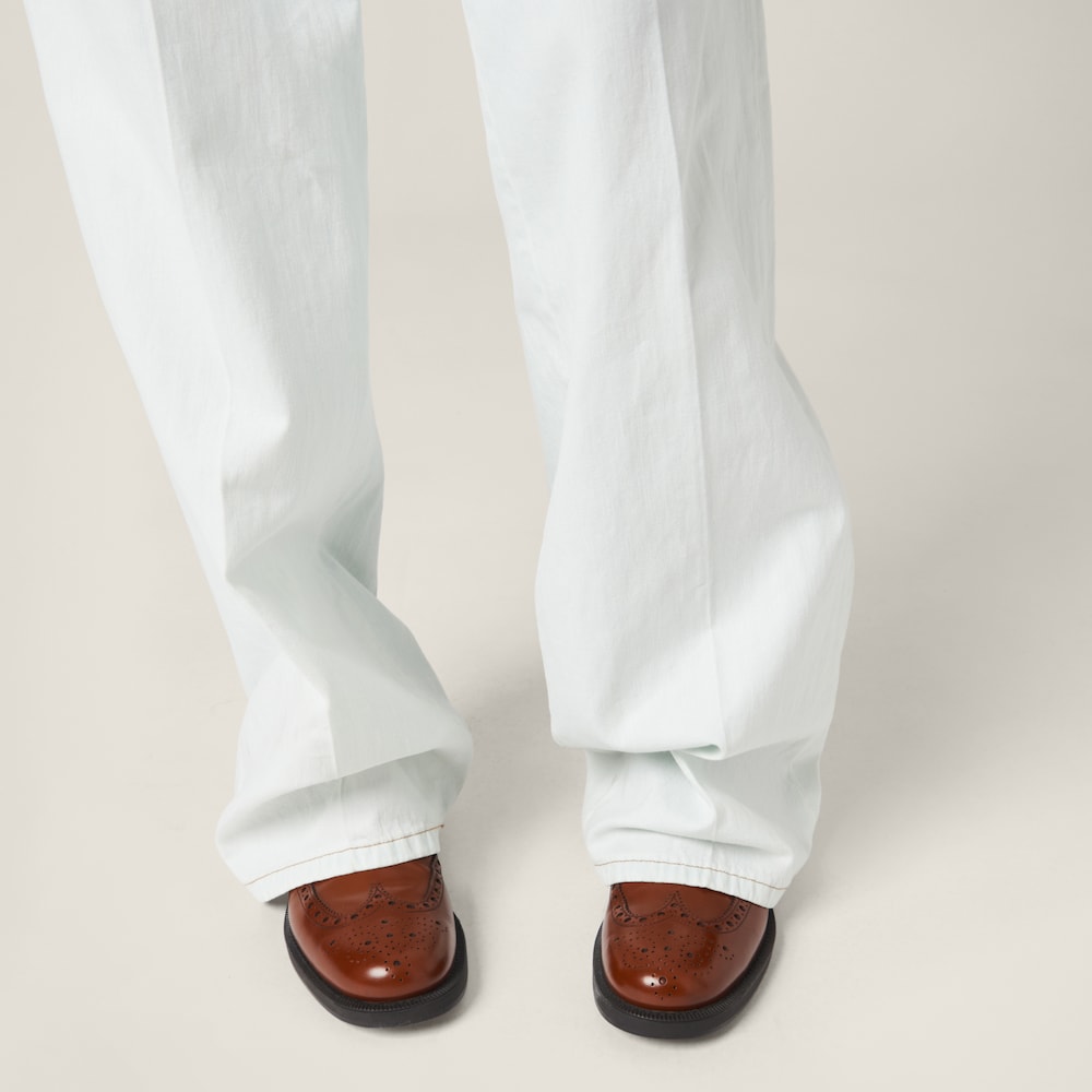 Chambray denim jeans