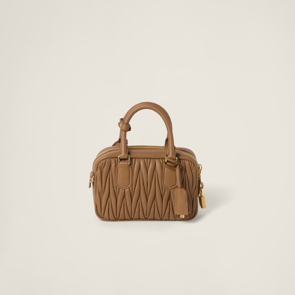 Arcadie matelassé nappa leather bag
