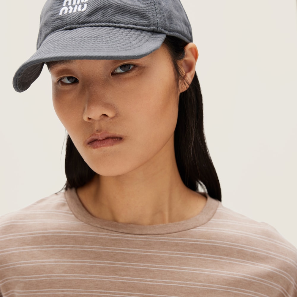 Long-sleeved cotton jersey T-shirt
