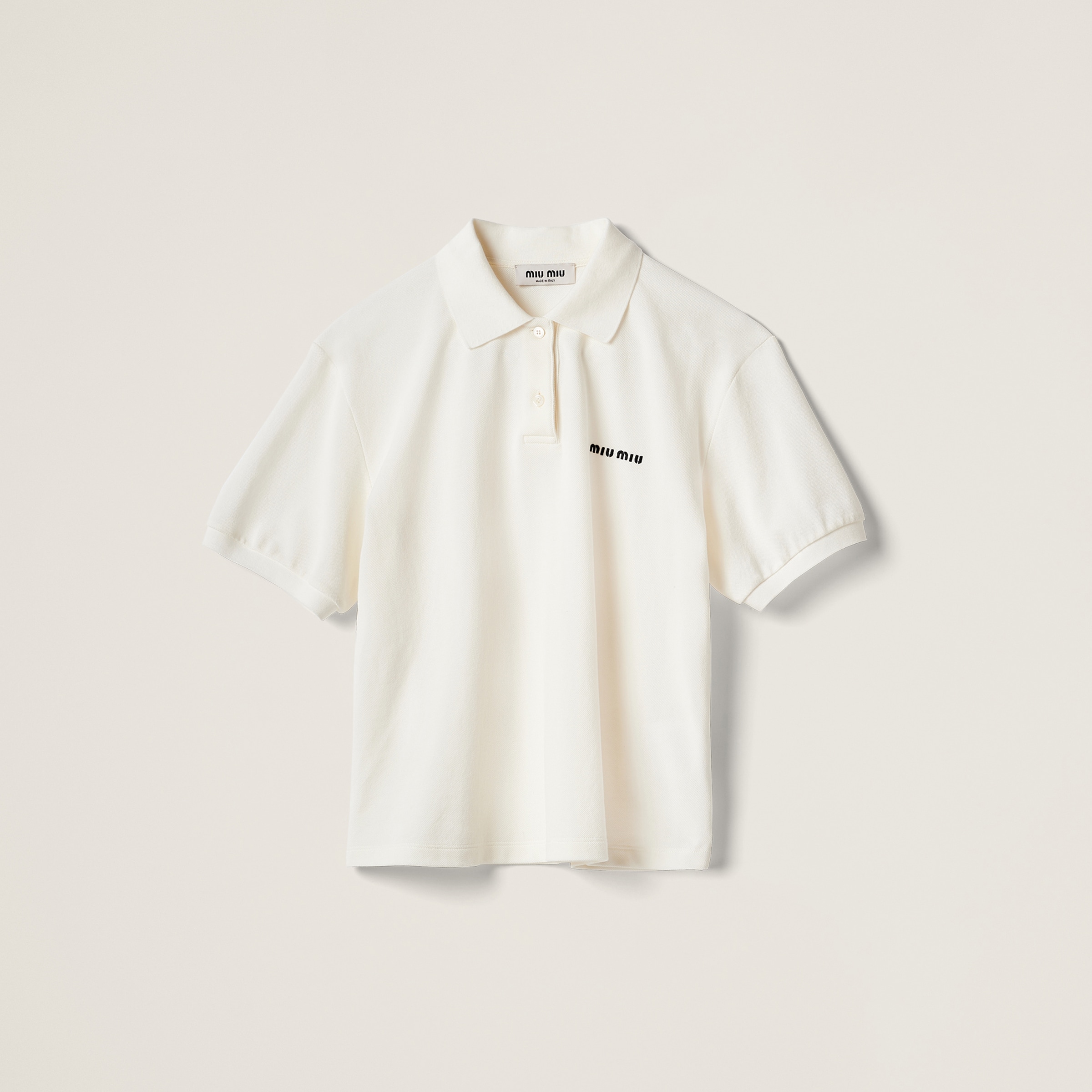 Cotton piqué polo shirt