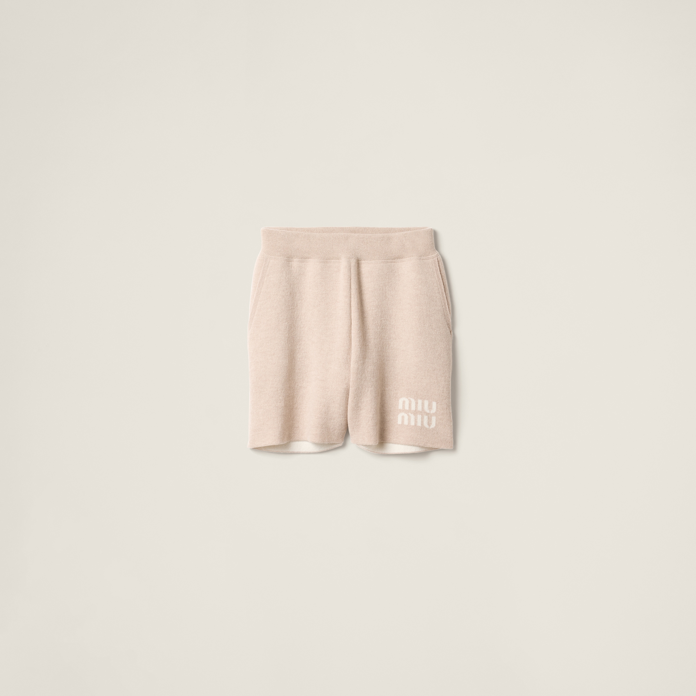 Double cashmere shorts