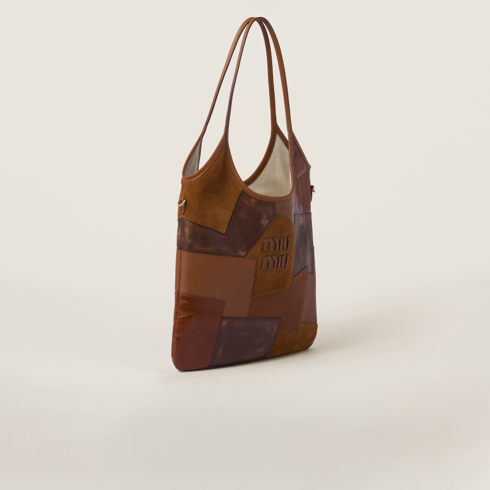 IVY leather patchwork bag