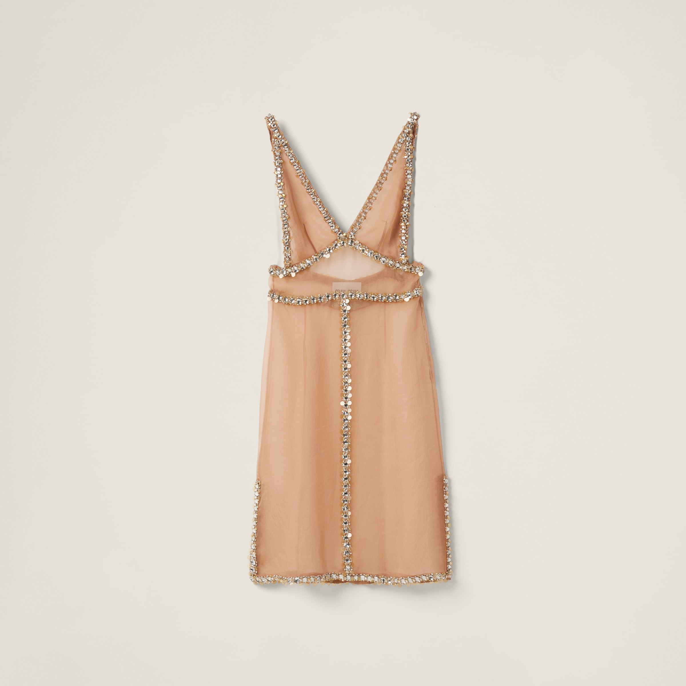 Embroidered organza dress