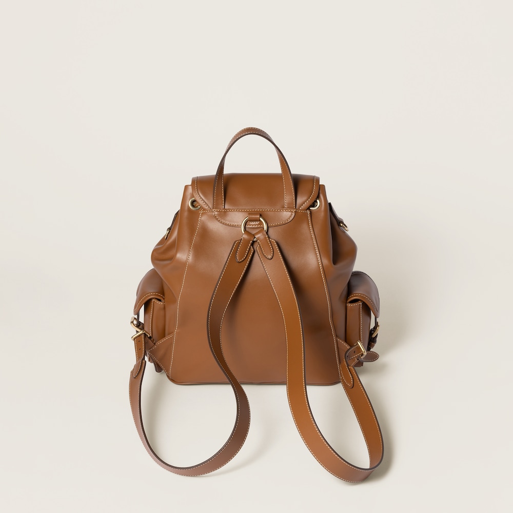 Leather backpack