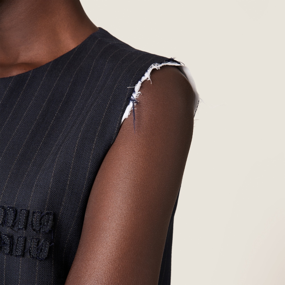 Pinstriped dress